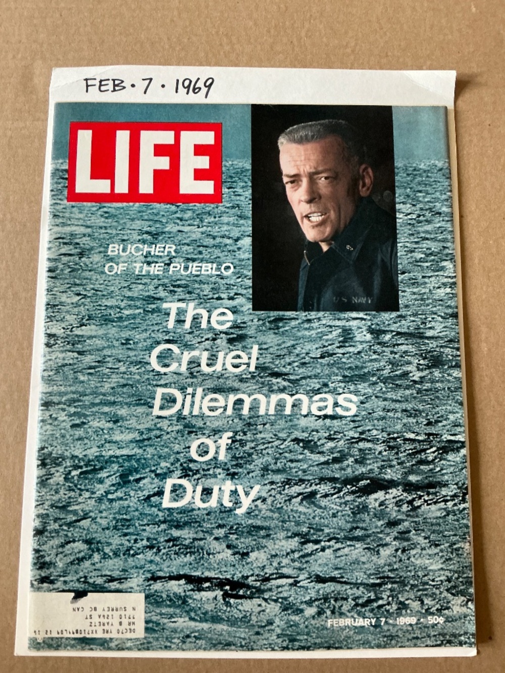 Vintage Life Magazine February 7, 1969 Bucher Of The Pueblo Cover